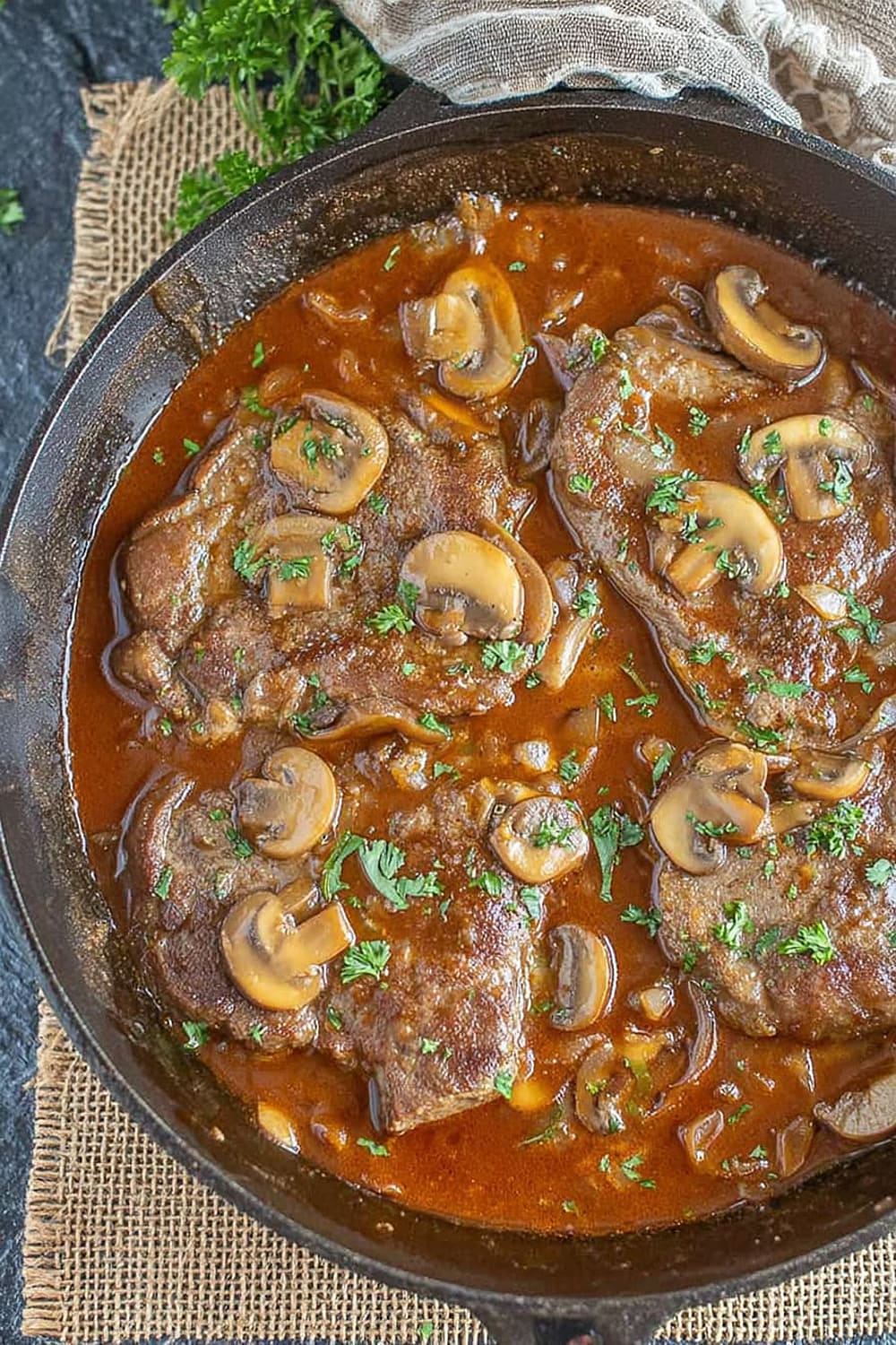 Mushroom Swiss Steak