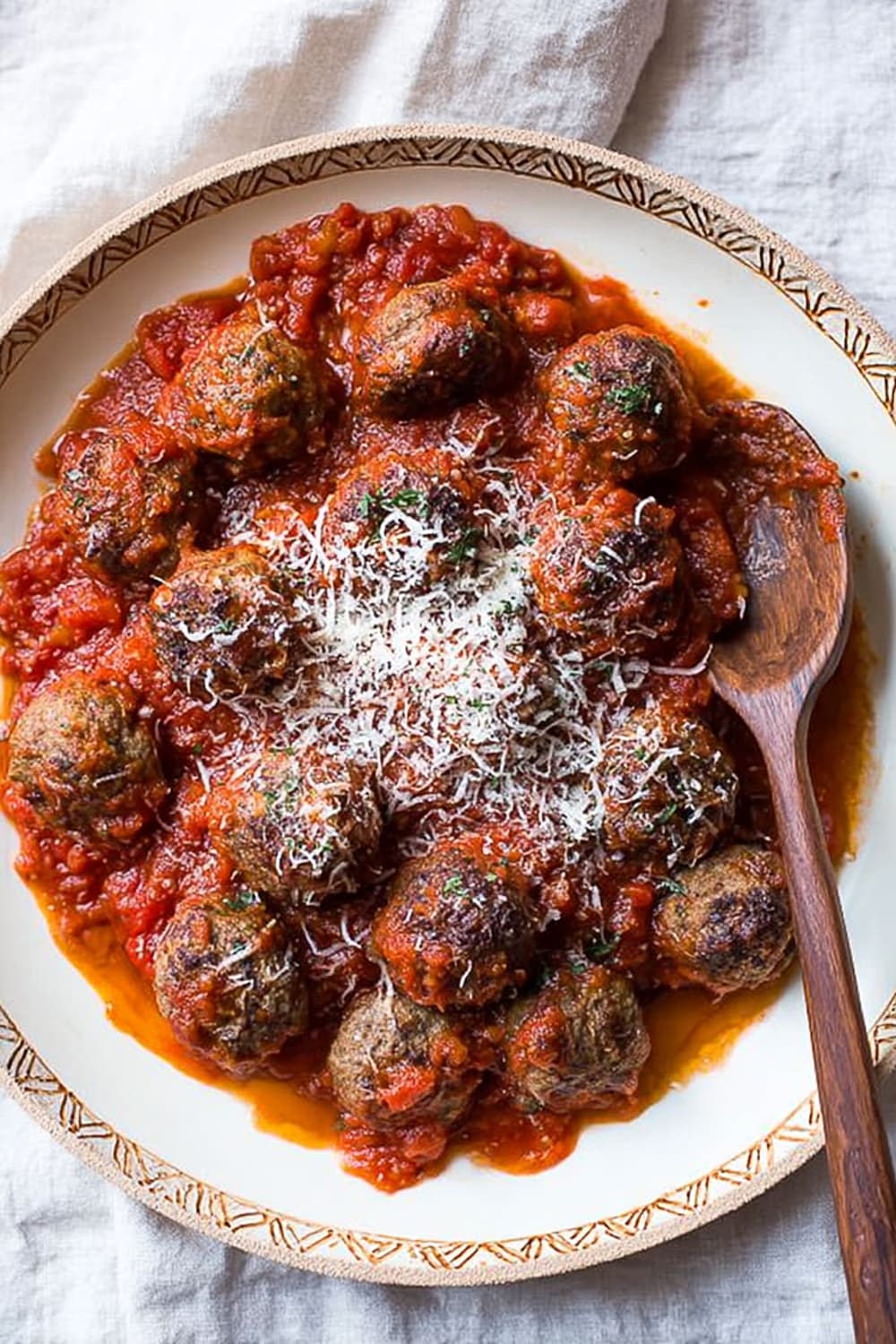 Spanish Style Lamb Meatballs in Tomato Sauce