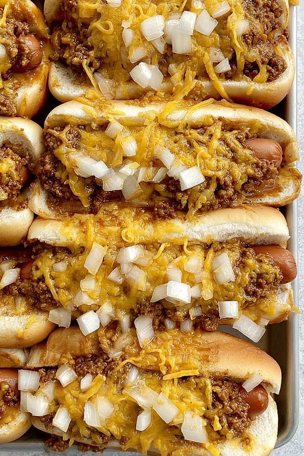 Easy Slow Cooker Chili Coney Dogs Recipe