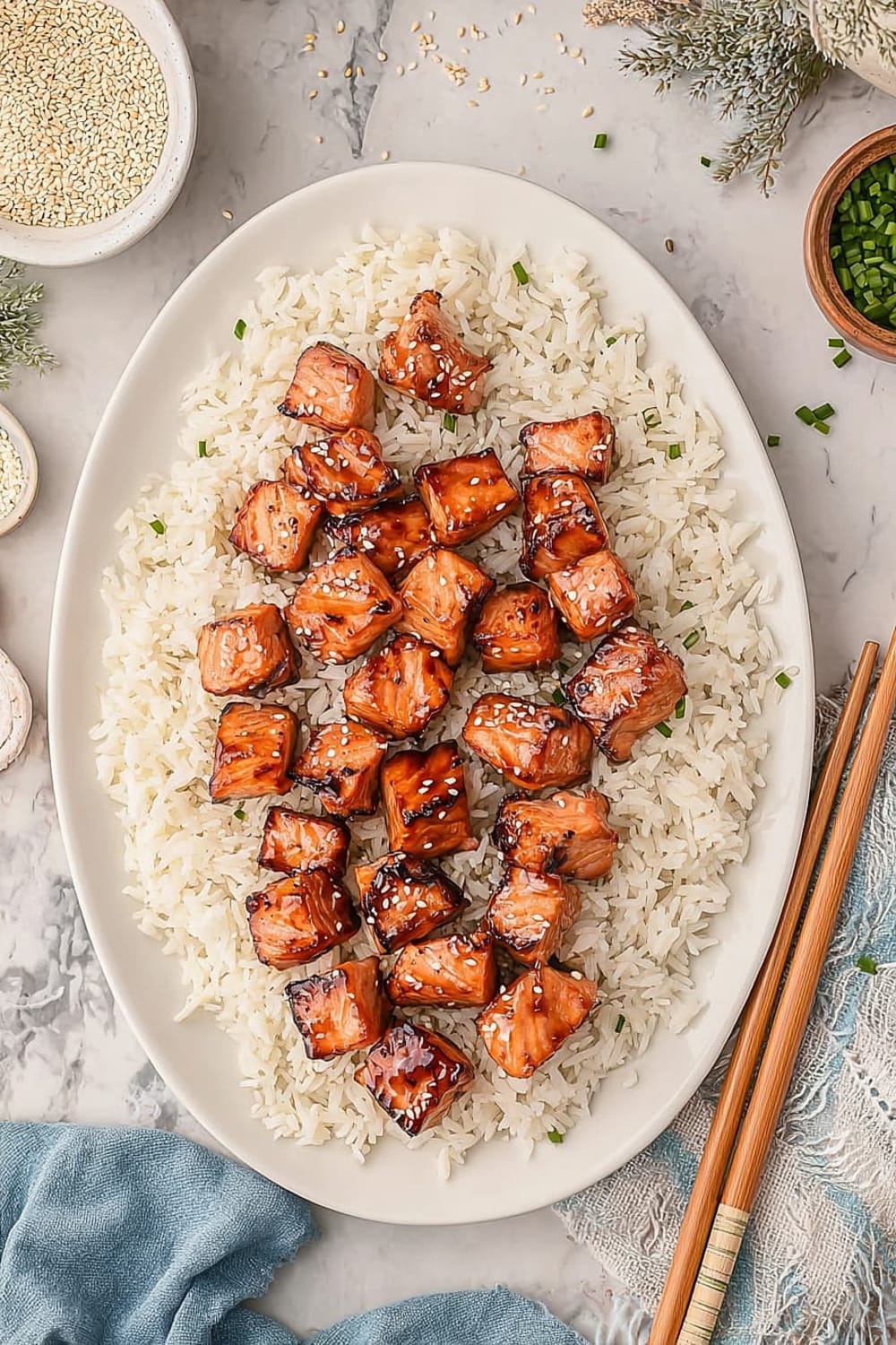 Miso Salmon Bites