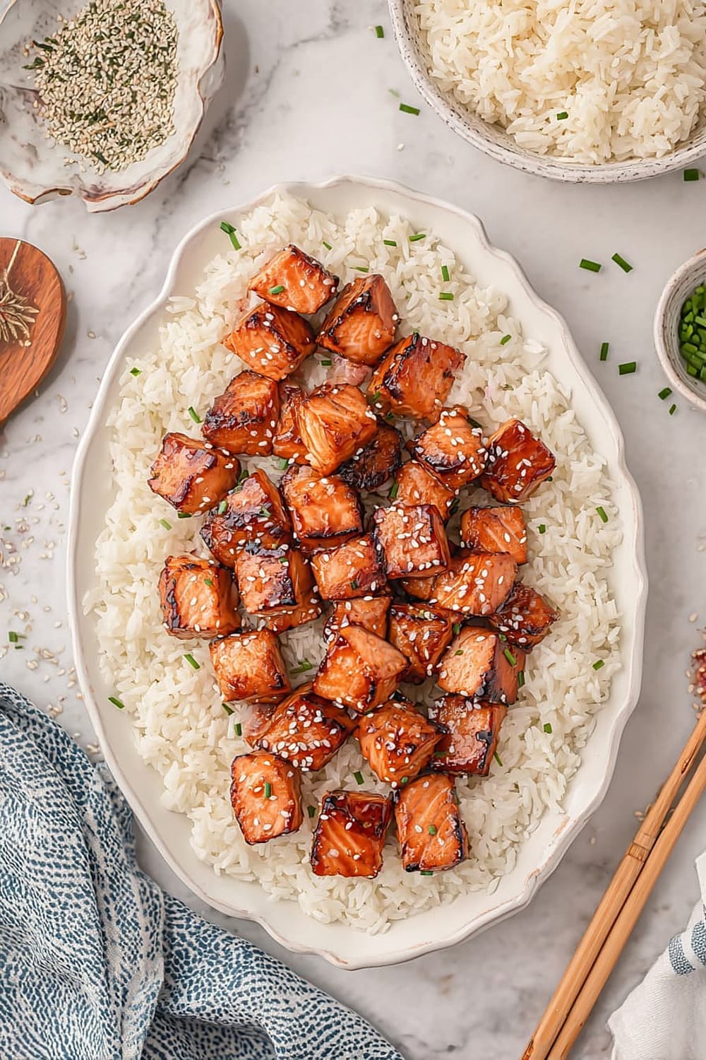 Miso Salmon Bites