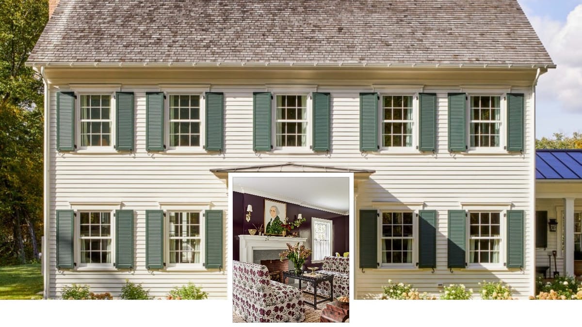 A Designer's Pattern-Packed Countryside Estate: Timeless Greek Revival in Washington, CT