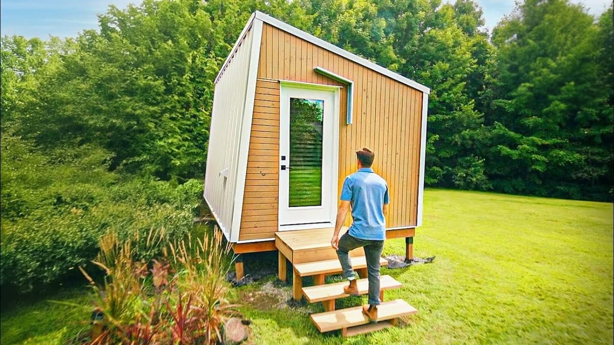 He Built Two Tiny Houses After Work — This One Lives Big in 160 Square Feet