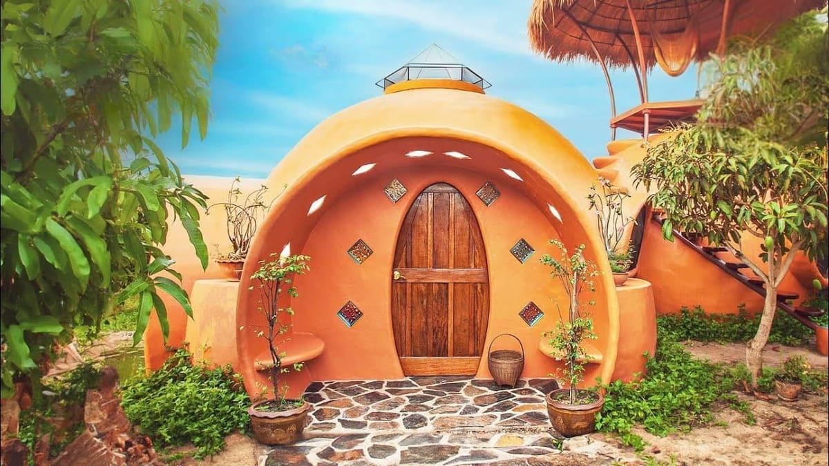 He Builds Curvy, Low-Cost Homes From Soap Foam and Cement