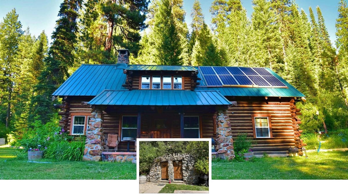 Creekfront 1929 Cabin with A Pizza Oven — $970k