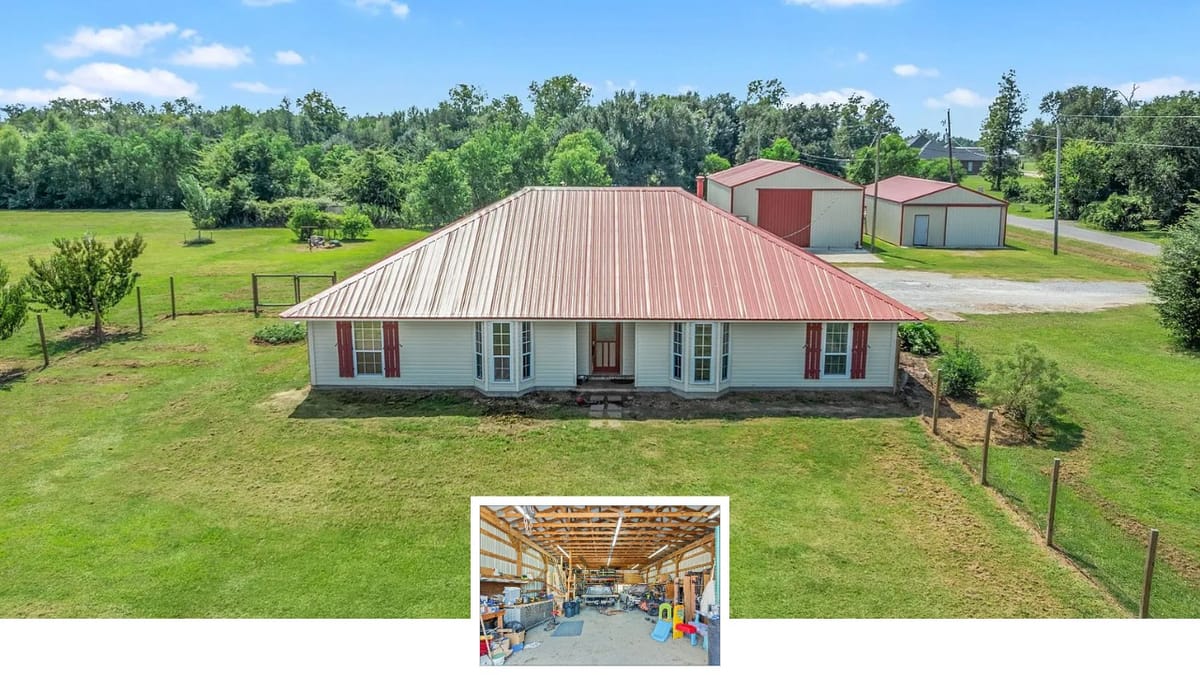 This Lake Charles House is Basically a Fruit Orchard with a House Attached
