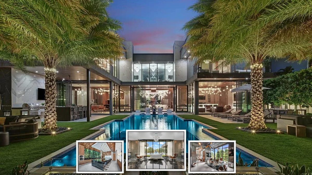 This House Comes With Its Own Yacht Dock (And A Club Room)