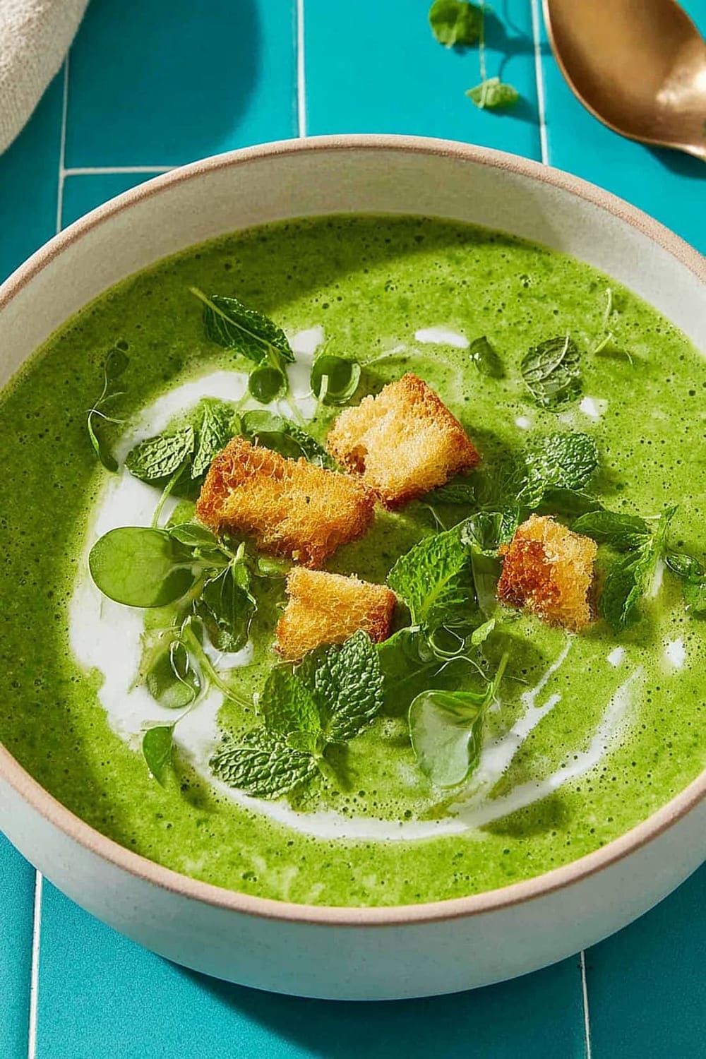 Watercress Soup with Peas and Mint (Princess Diana Recipe)