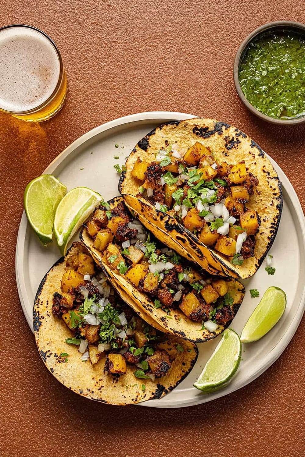 Crispy Potato and Chorizo Tacos Recipe