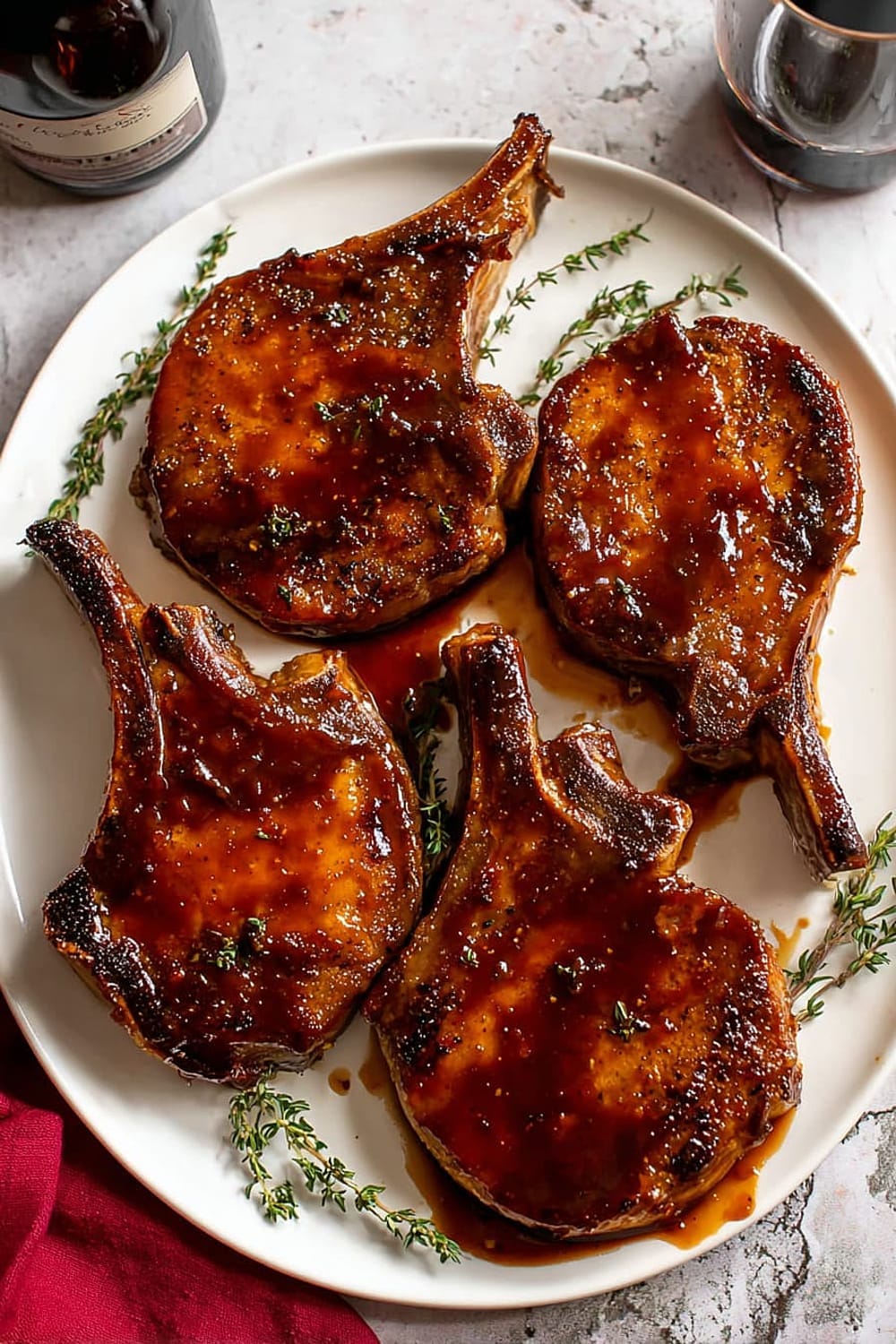 Easy Brown Sugar Glazed Pork Chops
