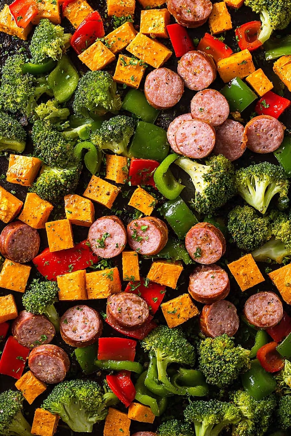 Healthy 20 Minute Sheet Pan Sausage and Veggies