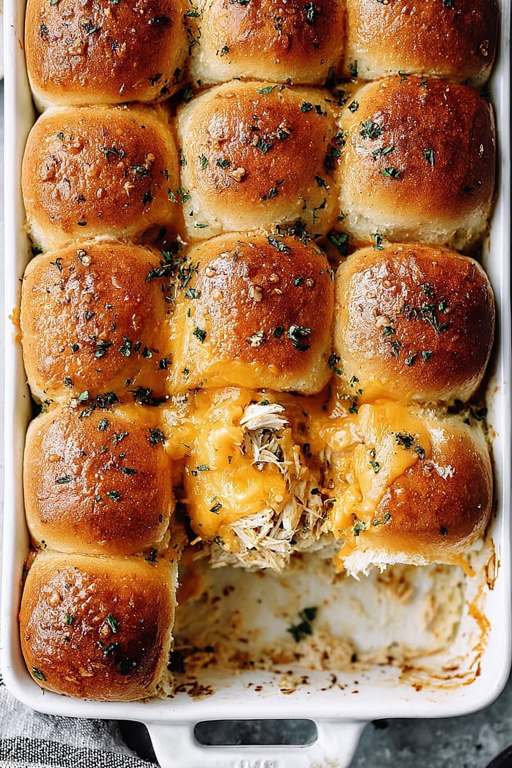 Dijon Chicken Apple Cheddar Sliders