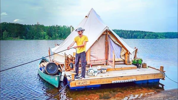The Couple Who Turned a Tent Into a Boat and Called It Home