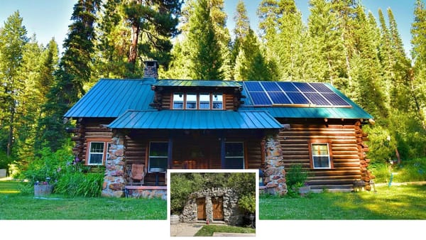 Creekfront 1929 Cabin with A Pizza Oven — $970k