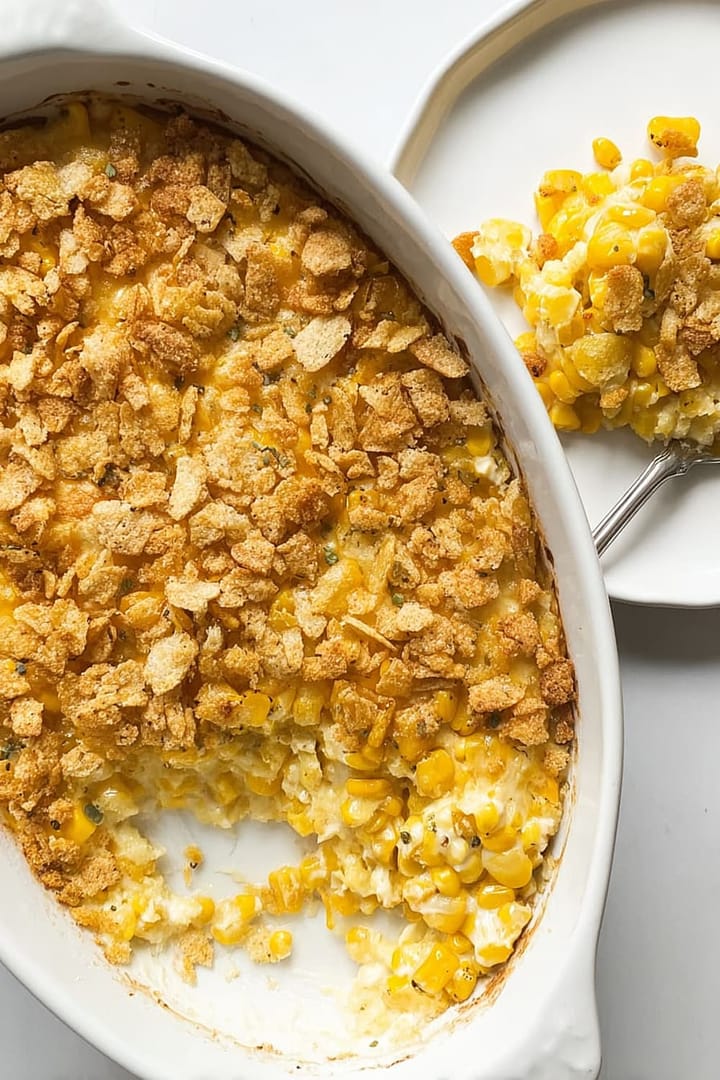 Old-Fashioned Creamy, Crispy Scalloped Corn