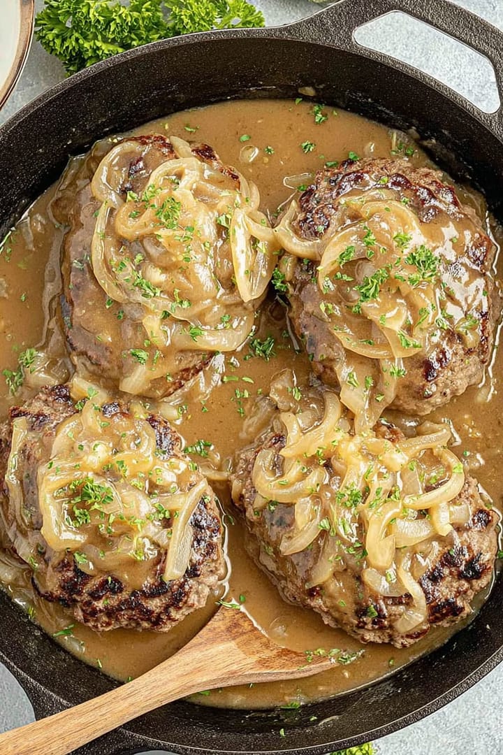 Poor Man’s Steak with Onion Gravy